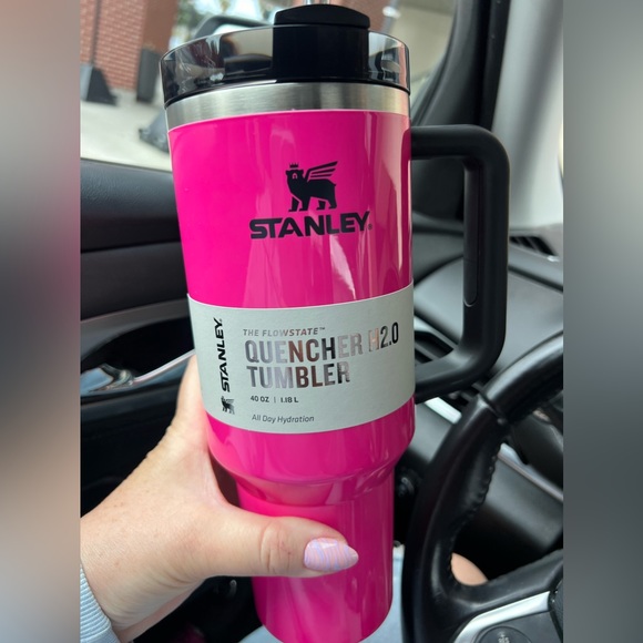 Brand New! Neon Pink 40oz Stanley cup - Picture 3 of 4